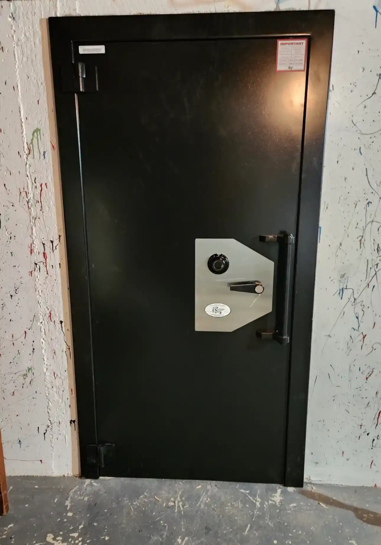 Electronic safe in hotel's wardrobe